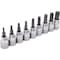 Dynamic Tools 3/8 Drive 9 Piece Standard Length, Torx Socket Set, T15 - T55 D010018 - alternate 1